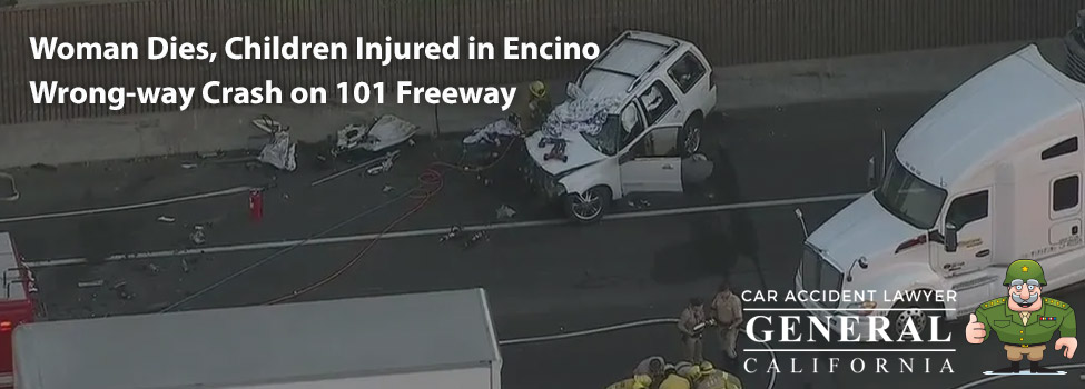 Woman Dies, Children Injured in Encino Wrong-way Crash on 101 Freeway