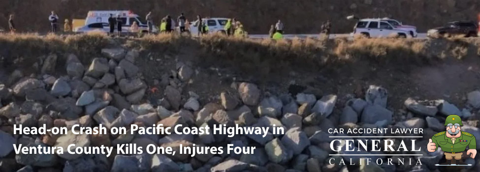 Head-on Crash on Pacific Coast Highway in Ventura County Kills One, Injures Four