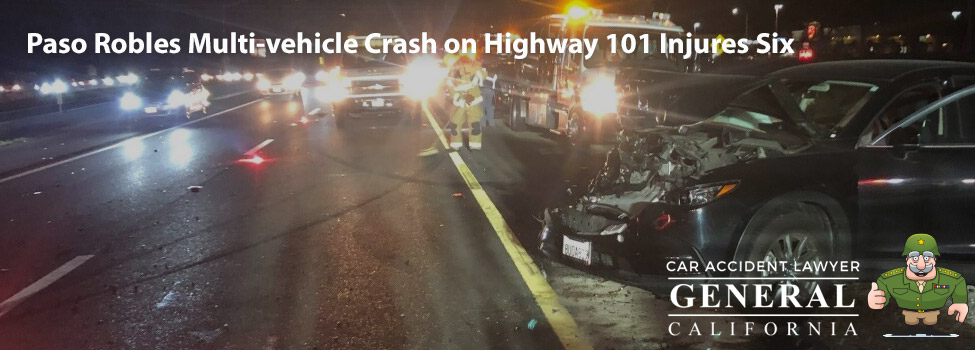 Paso Robles Multi-vehicle Crash on Highway 101 Injures Six