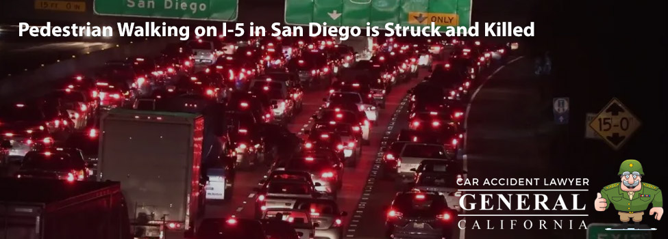 Pedestrian Walking on I-5 in San Diego is Struck and Killed