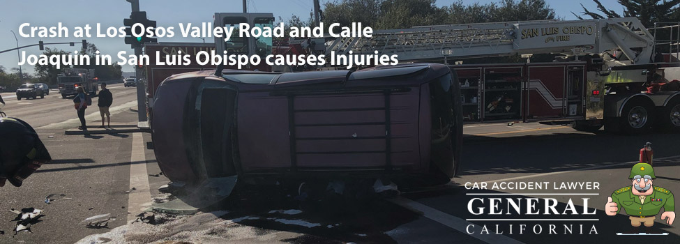 Crash at Los Osos Valley Road and Calle Joaquin in San Luis Obispo causes Injuries