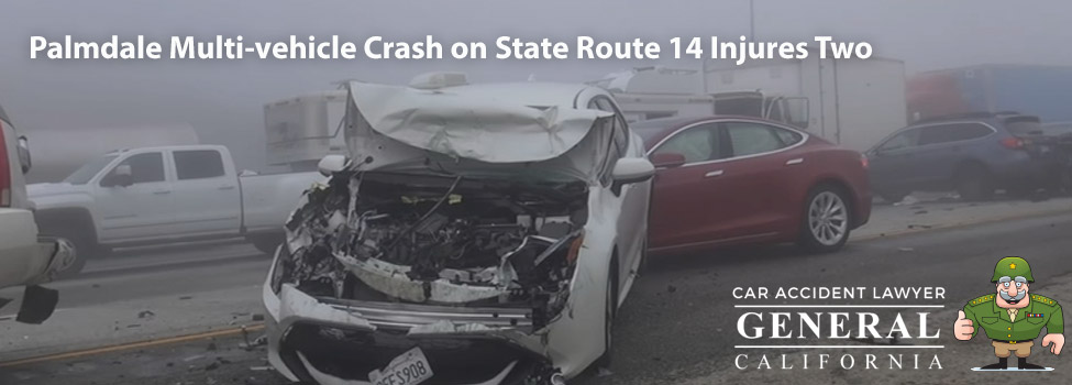 Palmdale Multi-vehicle Crash on State Route 14 Injures Two