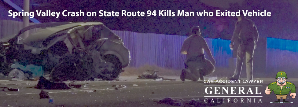 Spring Valley Crash on State Route 94 Kills Man who Exited Vehicle